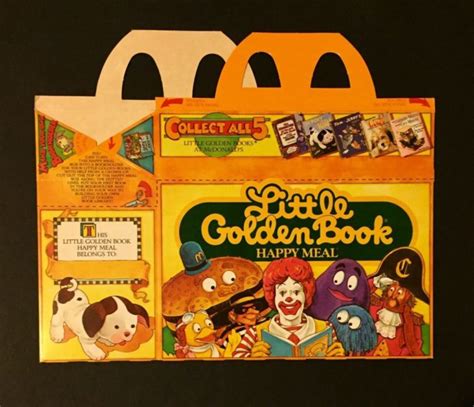 1982 LITTLE GOLDEN BOOK RARE VINTAGE HAPPY MEAL BOX by McDONALDS - Good/Bad Marketing