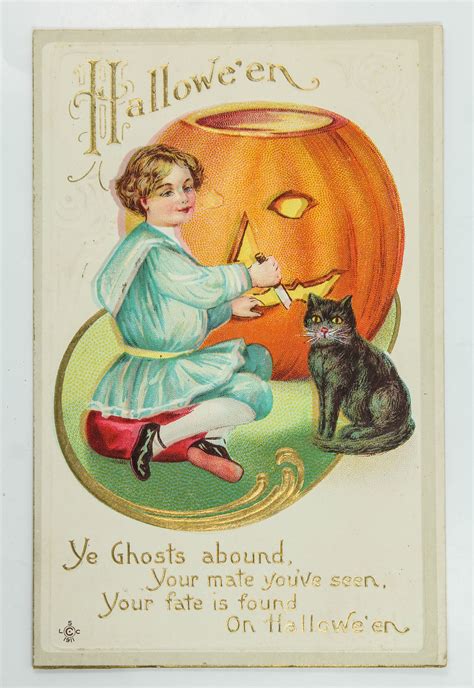 Victorian Halloween Postcards - Mark Lawson Antiques