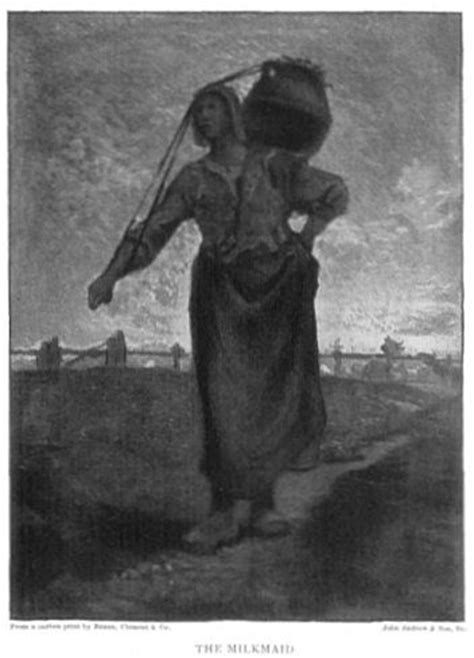 Grande Arte • A Digital Library for Art Lovers • Jean François Millet • THE MILKMAID