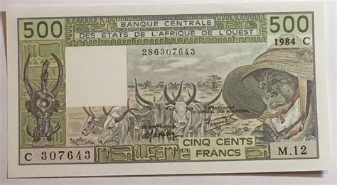 Burkina Faso - 500 Francs Banknote - Crisp Uncirculated - p-306ch | Property Room