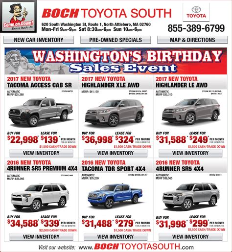 Boch Toyota South Additional Specials - North Attleboro, MA