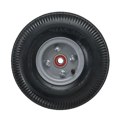 Magliner 10 in. x 3-1/2 in. Hand Truck Wheel 4-ply Pneumatic with ...