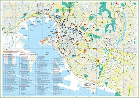 Genoa tourist attractions map - Ontheworldmap.com