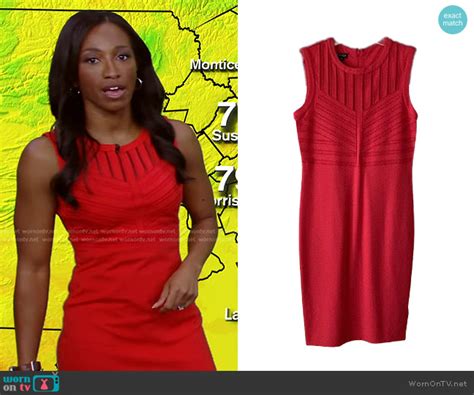 WornOnTV: Brittany Bell’s red cutout sleeveless dress on Good Morning ...