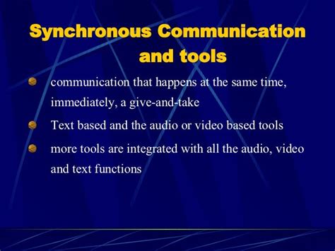 Synchronous Communication Tools in EFL Online Learning in China