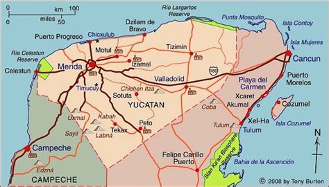 Interactive map of Yucatan, Mexico : Mexico Travel | Mexico travel, Geography of mexico, Yucatan