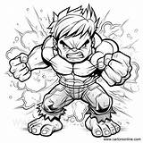 Hulk 30 coloring Page sketch template