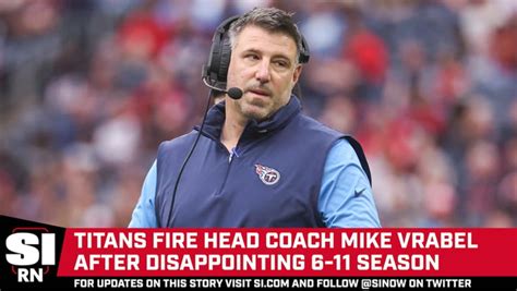 Titans Fire Head Coach Mike Vrabel - One News Page VIDEO