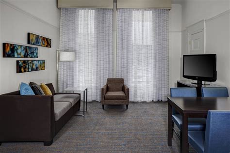 Residence Inn Cleveland Downtown One-Bedroom Suite Living Area # ...