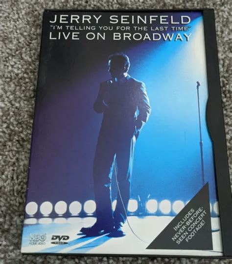 JERRY SEINFELD: IM Telling You For the Last Time (DVD, 1999) VG) $8.46 - PicClick CA