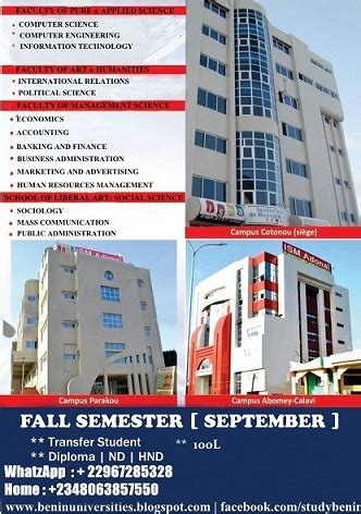 Admission Into Houdegbe North American University Cotonou, Benin - Educational Services - Nigeria