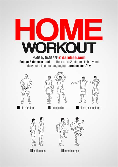 Daily Workout Plan At Home