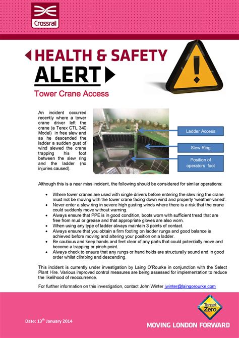 Safety Alerts - Crossrail Learning Legacy