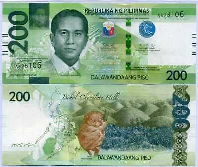 Philippines 200 Pesos 2020 P 226 UNC with Blind Mark | eBay