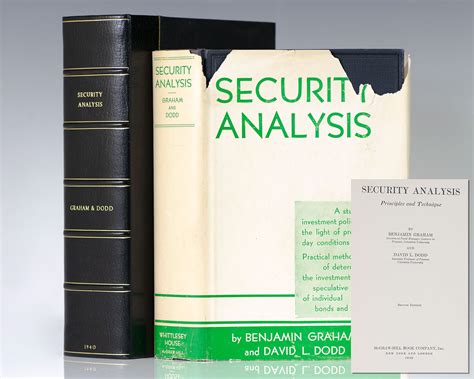 Security Analysis. - Raptis Rare Books | Fine Rare and Antiquarian First Edition Books for Sale