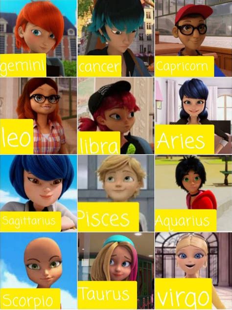 Your MLB character based off your ZODIAC SIGN : r/miraculousladybug