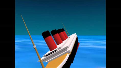 RMS Lusitania 3d Sinking Animation - YouTube