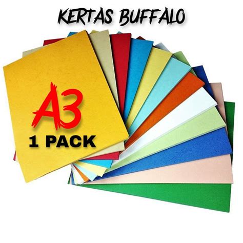 Jual KERTAS BUFFALO A3 BUTTERFLY Kertas Sampul Jilid A3 Cover Jilid A3 ...