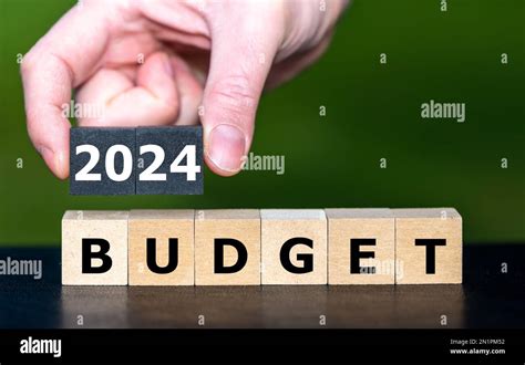 Cubes form the expression '2024 budget' Stock Photo - Alamy