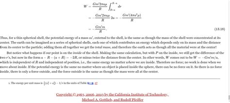 newtonian gravity - feynman shell theorem - Physics Stack Exchange