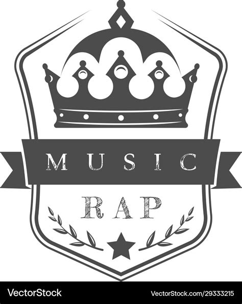 Rap music logo Royalty Free Vector Image - VectorStock