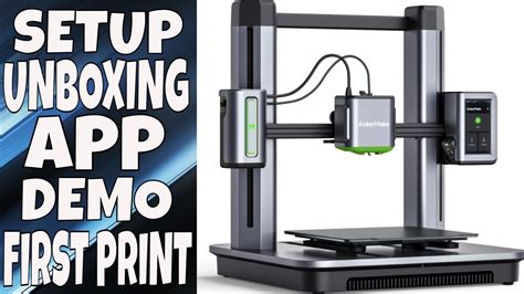 AnkerMake M5 3D Printer High-Speed Fun! Unboxing Setup App Demo First Print - YouTube