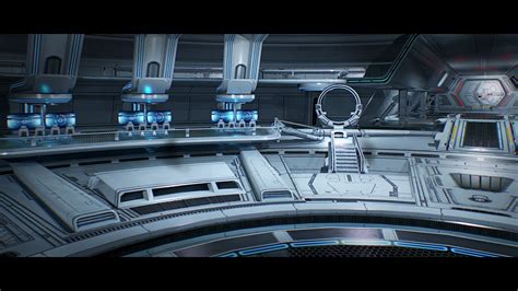 Sci Fi Hangar Interior - game ready 3D Model $12 - .unknown - Free3D