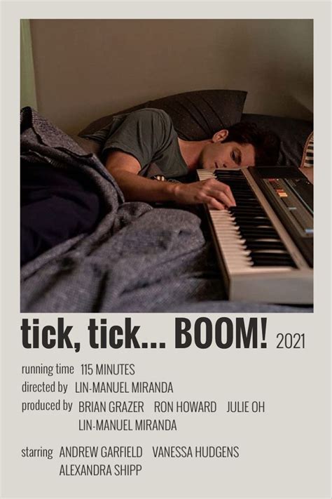 tick, tick… BOOM! movie poster (2) | Peliculas para jovenes, Carteles ...