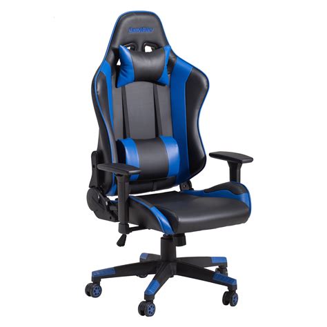 GameRider Navigator Ergonomic Reclining Racer Style PC Gaming Chair, High Back Office Chair with ...