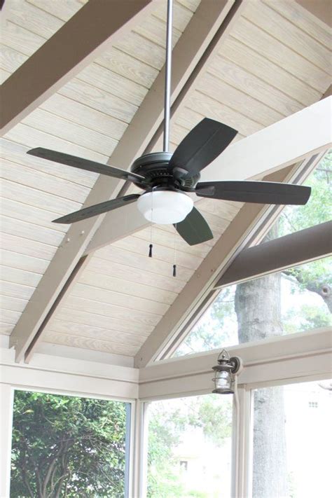 Screen porch retreat | Outdoor ceiling fans, Ceiling fan, Screened porch