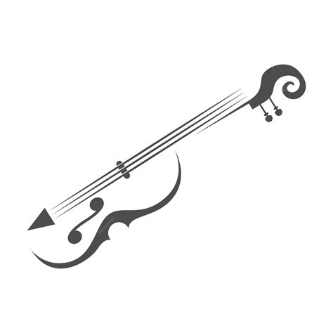 Premium Vector | Violin logo icon design