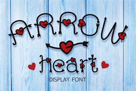 Arrow Heart Font by 1515AngelStudio · Creative Fabrica