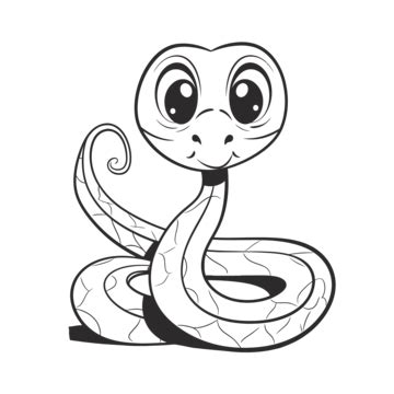 Snake Images Outline Art PNG Transparent Images Free Download | Vector ...