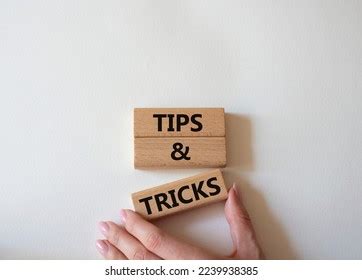 Tips Tricks Symbol Wooden Blocks Words Stock Photo 2239938385 | Shutterstock