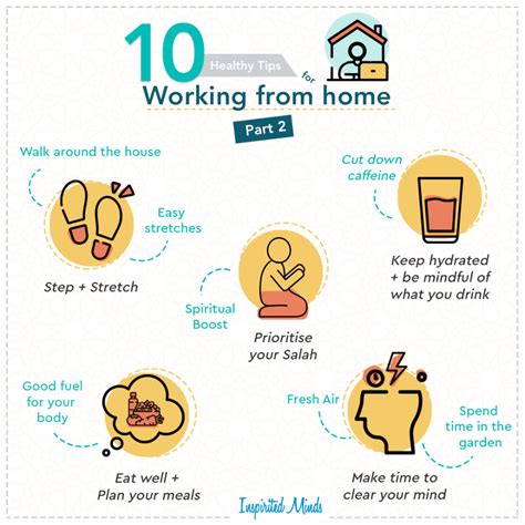 10 Healthy tips for working from home - Inspirited Minds