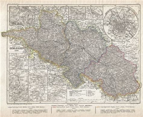 Provinz Schlesien.: Geographicus Rare Antique Maps