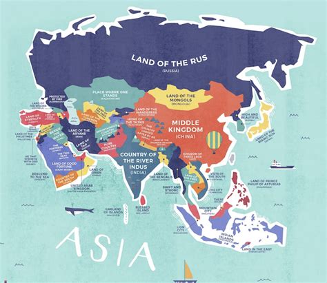 Pin by Jonathan Culling on Infographics | Asia map, Country names, Word map