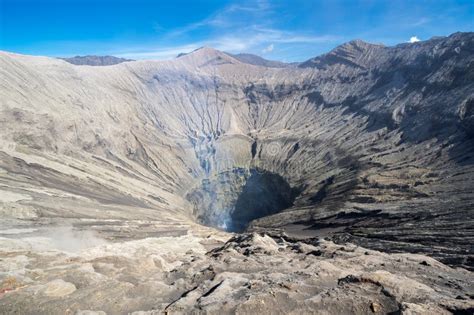 Crater of Mount Bromo stock image. Image of landscape - 242732003