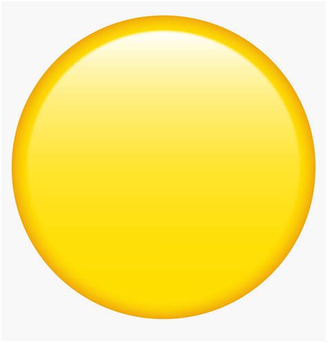 Yellow Circle Emoji Png, Transparent Png - kindpng