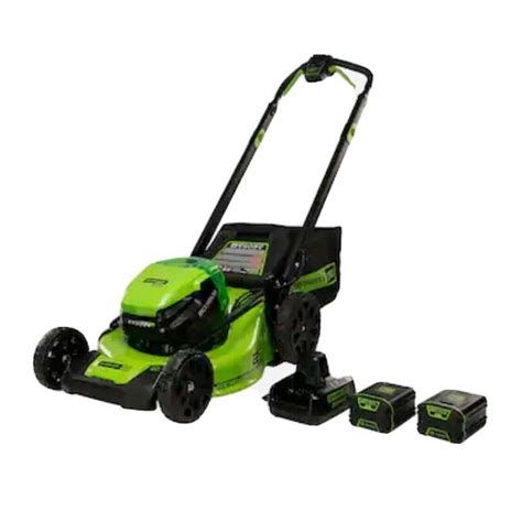 BRAND NEW Greenworks 80V Lawn Mower with Two 4.0 Ah batteries ...