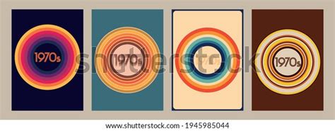 1970s Posters Covers Template Set Vintage Stock Vector (Royalty Free) 1945985044 | Shutterstock