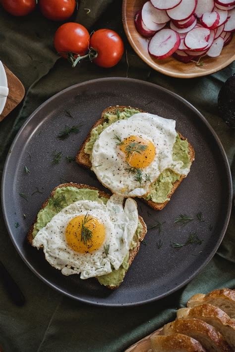 Sunny Side Up Eggs with Rosemary on Avocado Toast – Egg Recipe | Bryson