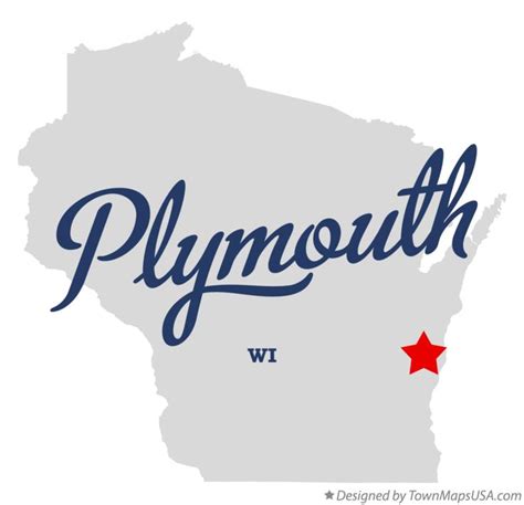 Map of Plymouth, Sheboygan County, WI, Wisconsin