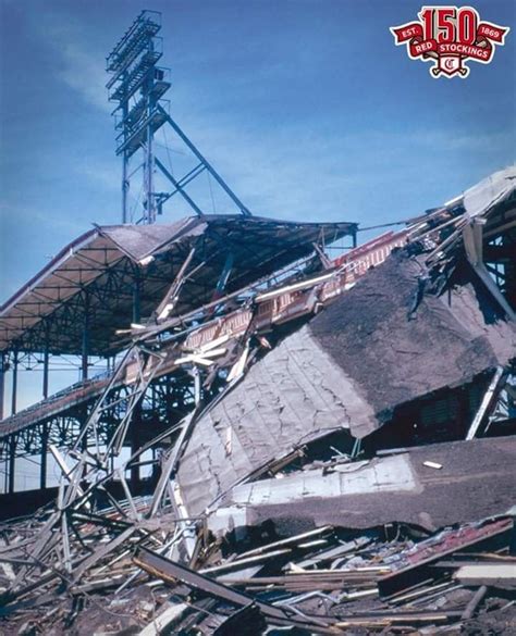 Today in Reds history, 1972: Demolition begins on Crosley Field, the home of the Reds from 1912 ...