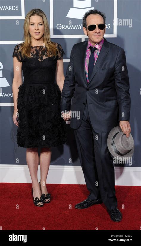 Singer Diana Krall and her husband, musician Elvis Costello arrive at ...