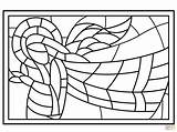 Large Stained Glass Coloring Pages Easy Coloring sketch template