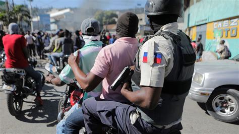 Rioting police rebels in Haiti seize Port-au-Prince streets in protest at gang killings of at ...