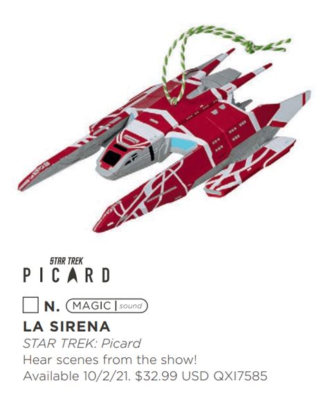 2021 La Sirena STAR TREK™ Picard Preview | Hallmark Star Trek Ornaments