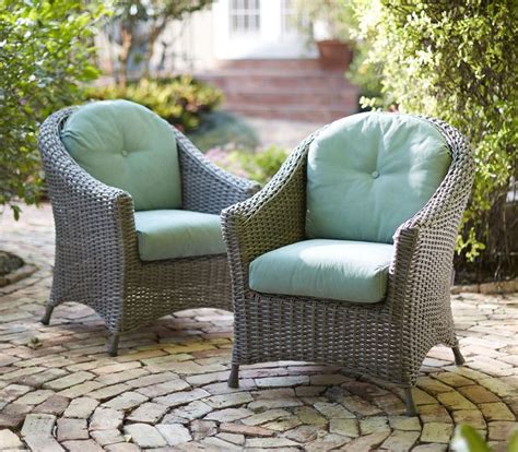 Martha Stewart Living Lake Adela Patio Chat Chairs with Surf Cushions (2-Pack)-1929010390 - Th ...