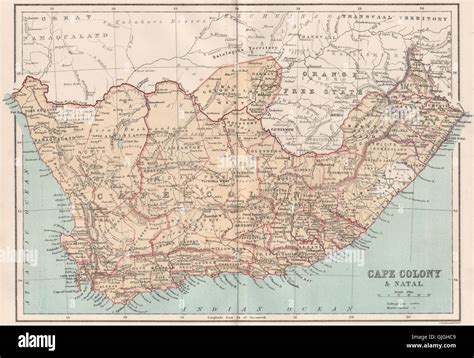 Art & Collectibles Lithographs Cape Colony and South Africa antique vintage map 1886 Prints etna ...